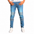 EGOTRAP-Mens Biker Jeans