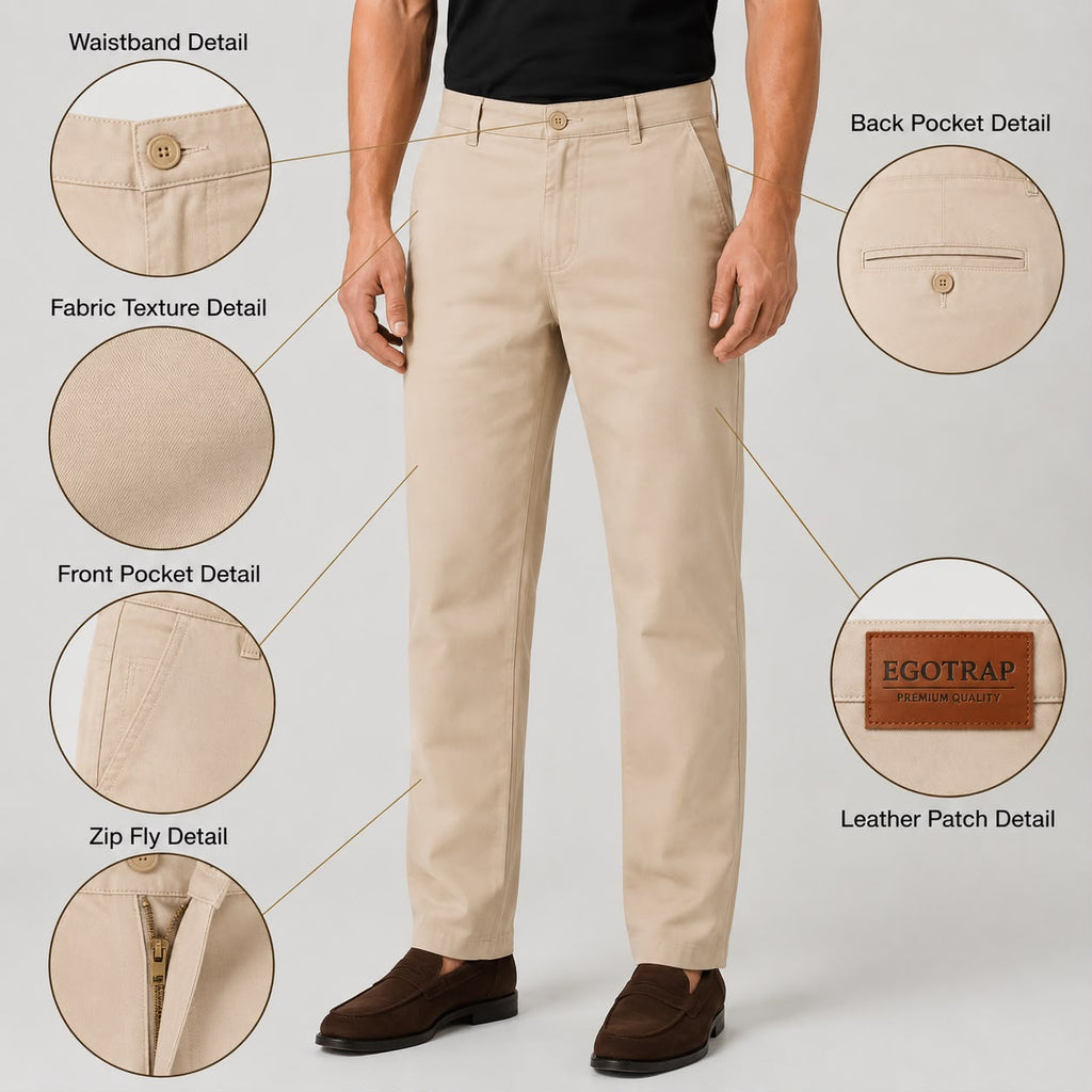 EGOTRAP-Men's Strechy Chinos