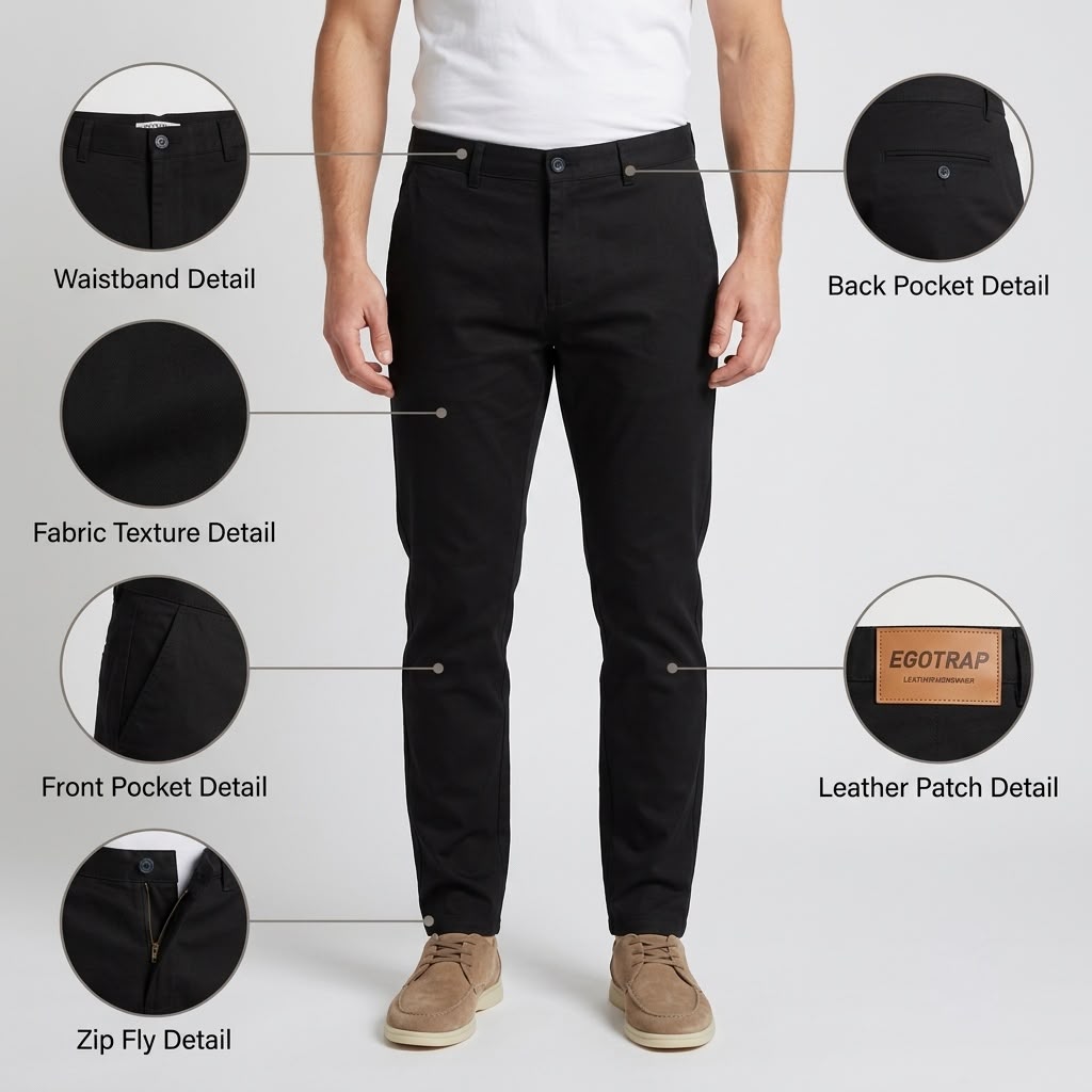 EGOTRAP-Men's Strechy Chinos