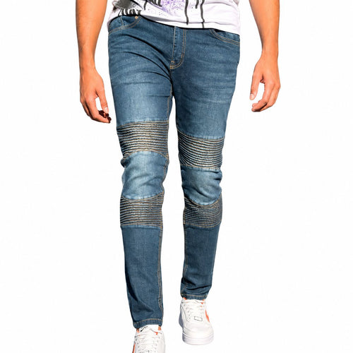 EGOTRAP-Mens Biker Jeans